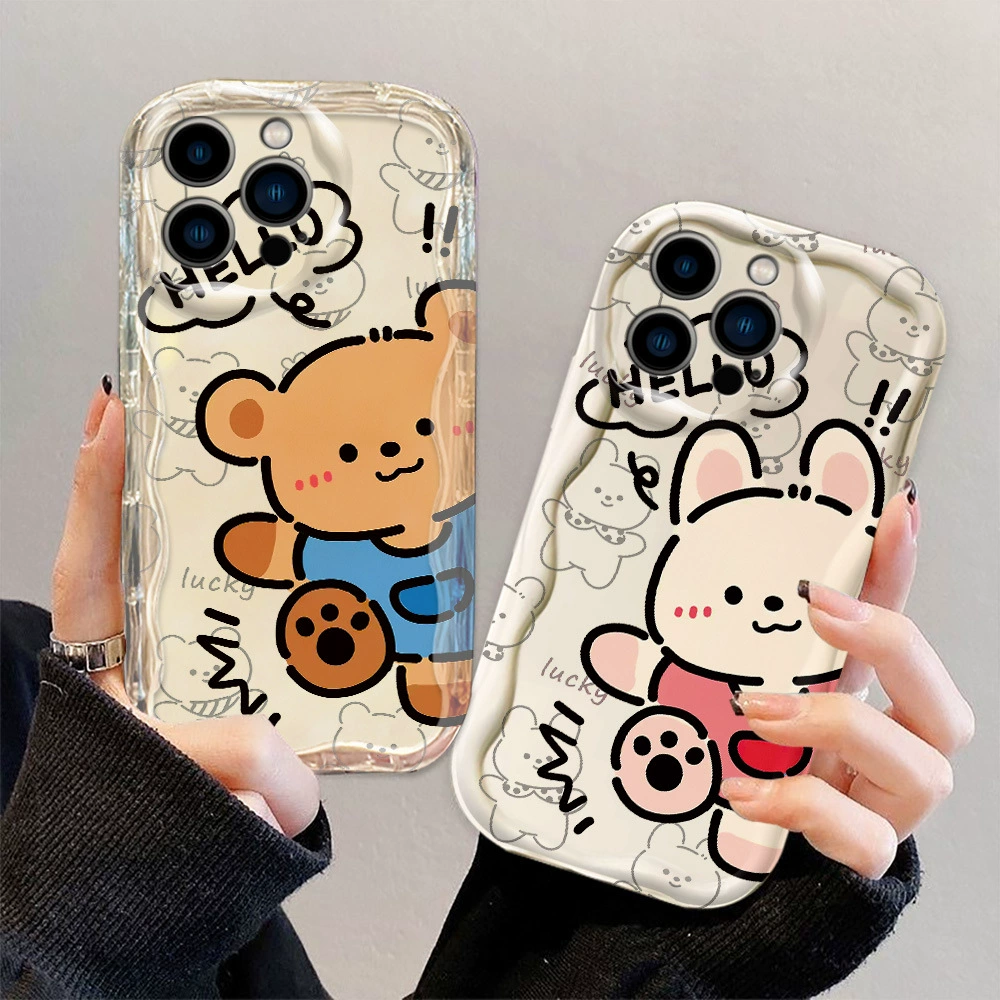 (Торговля через границы), совместимый силиконовый чехол для телефона cute с медведями, 40, с маленькими мишками