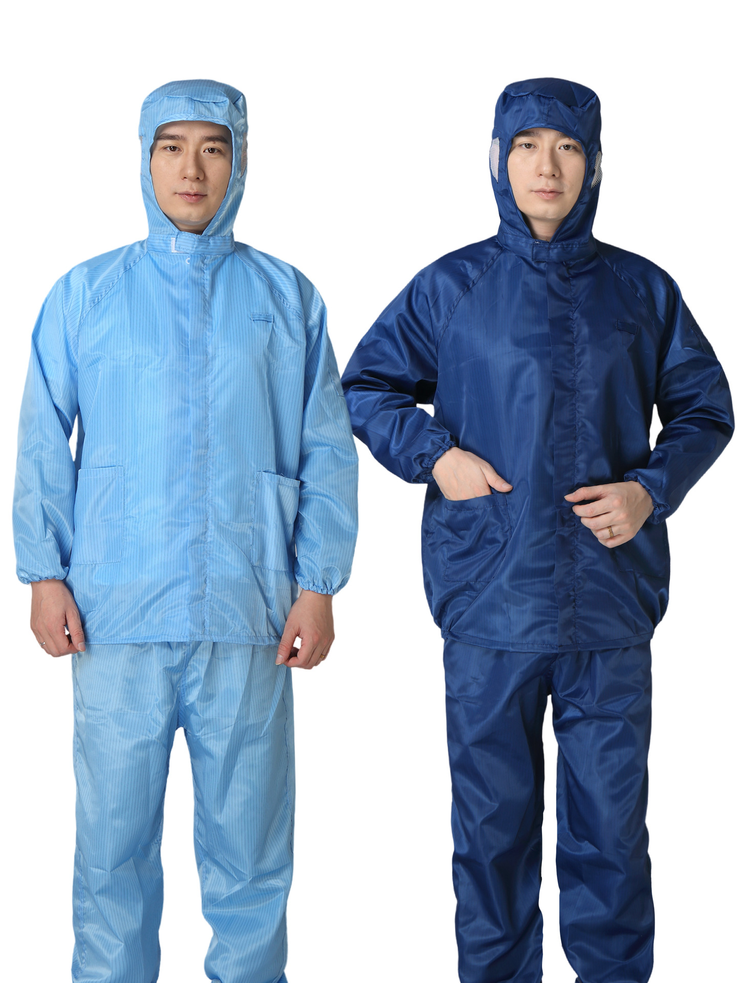 Ropa de trabajo a prueba de polvo protector separado hombre sin polvo electrostático chaqueta antipolvo todo el cuerpo pintura limpia electrostática image 5