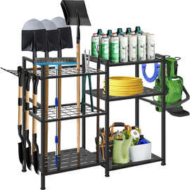 新鸿宇花园工具收纳架庭院重型储物架园林架车库工具架农具收纳架