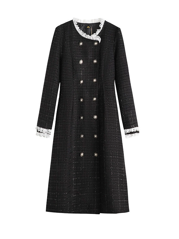 Демисезонное платье, французский стиль, стиль Chanel, для полных женщин
