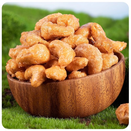 Whole Carton Bulk Wholesaling Charcoal Roasted Cashew Nuts, Salt-Baked Large Granulated Cashews as Snacks