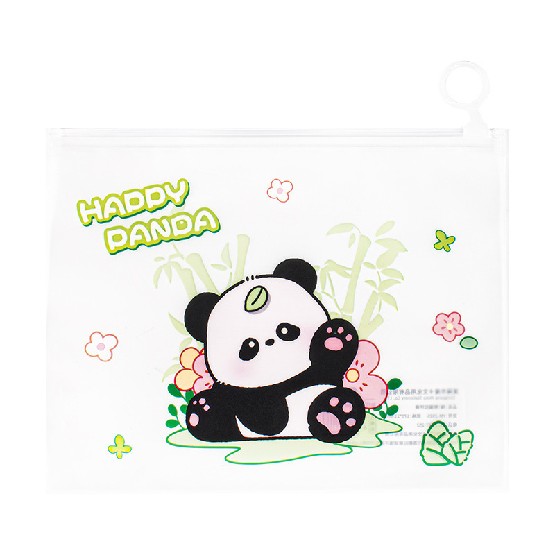 Bolsa de archivo A5 Bolsa de archivo transparente con cremallera para estudiantes de escuela primaria Bolsa de información para estudiantes de secundaria Bolsa de almacenamiento de papel de prueba de plástico