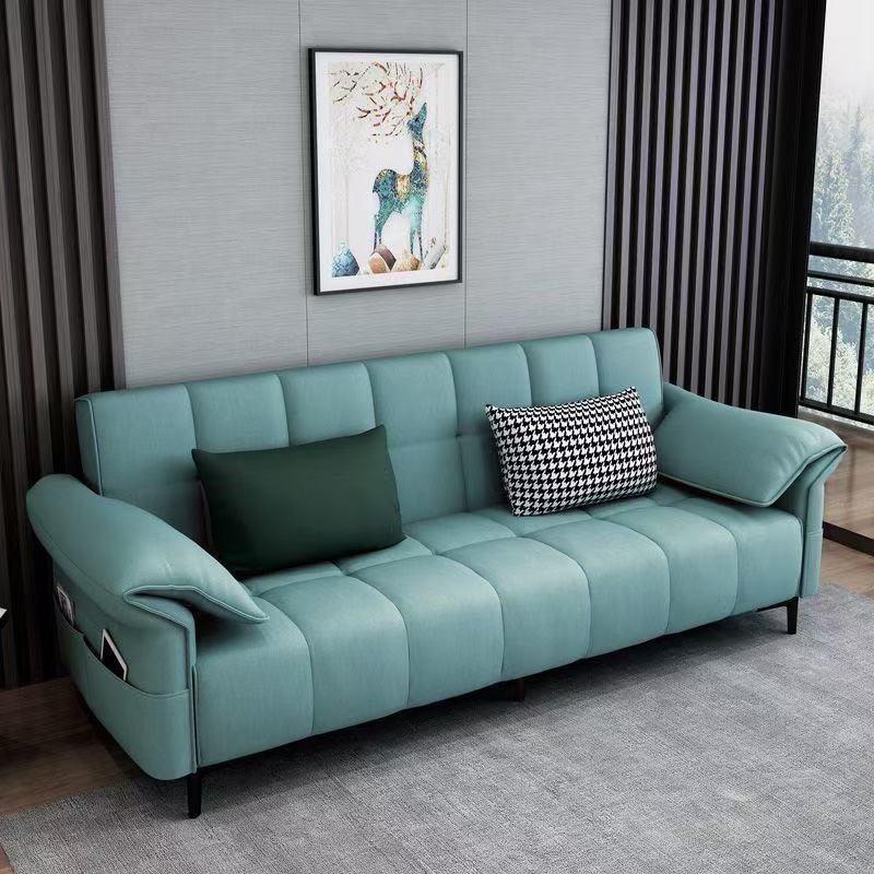 Sofa Living Room Small Apartment Modern Simple Light Luxury Technology Fabric Sofa Folding Sofa Bed Dual-Use New Combination