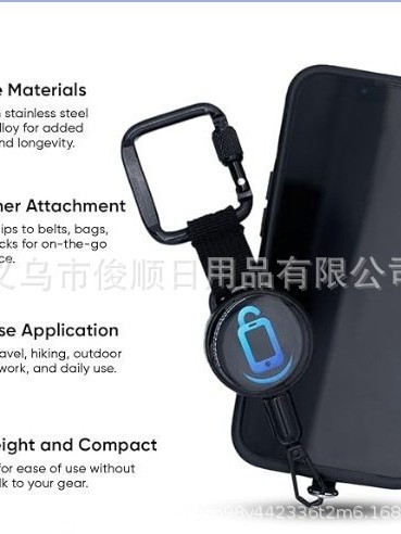 Hebilla de teléfono móvil antirrobo retráctil anti-Theft Phone Holder de explosión transfronteriza