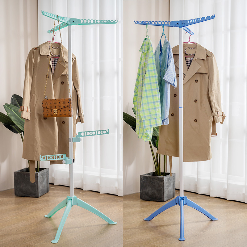 晾衣架落地可折叠室内ins晒衣架
