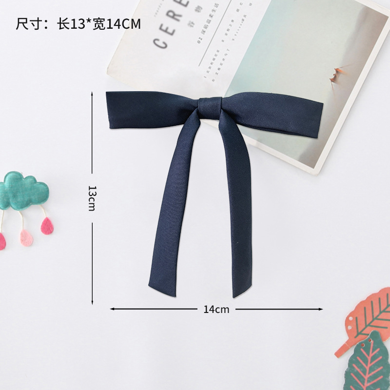 Pajarita para niños nuevo estilo niña estilo universitario flor de cuello color sólido mango largo jk uniforme de mujer cuello flor traje escolar tailandés accesorios