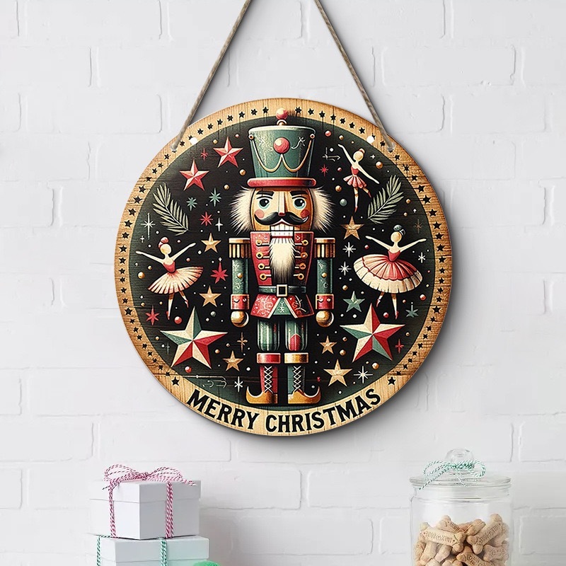 クロスボーダークリスマスクリエイティブ吊り下げ装飾木製工芸品ラウンドドアサイン木製吊り下げタグシリーズ 20Cmos 吊り下げ|undefined