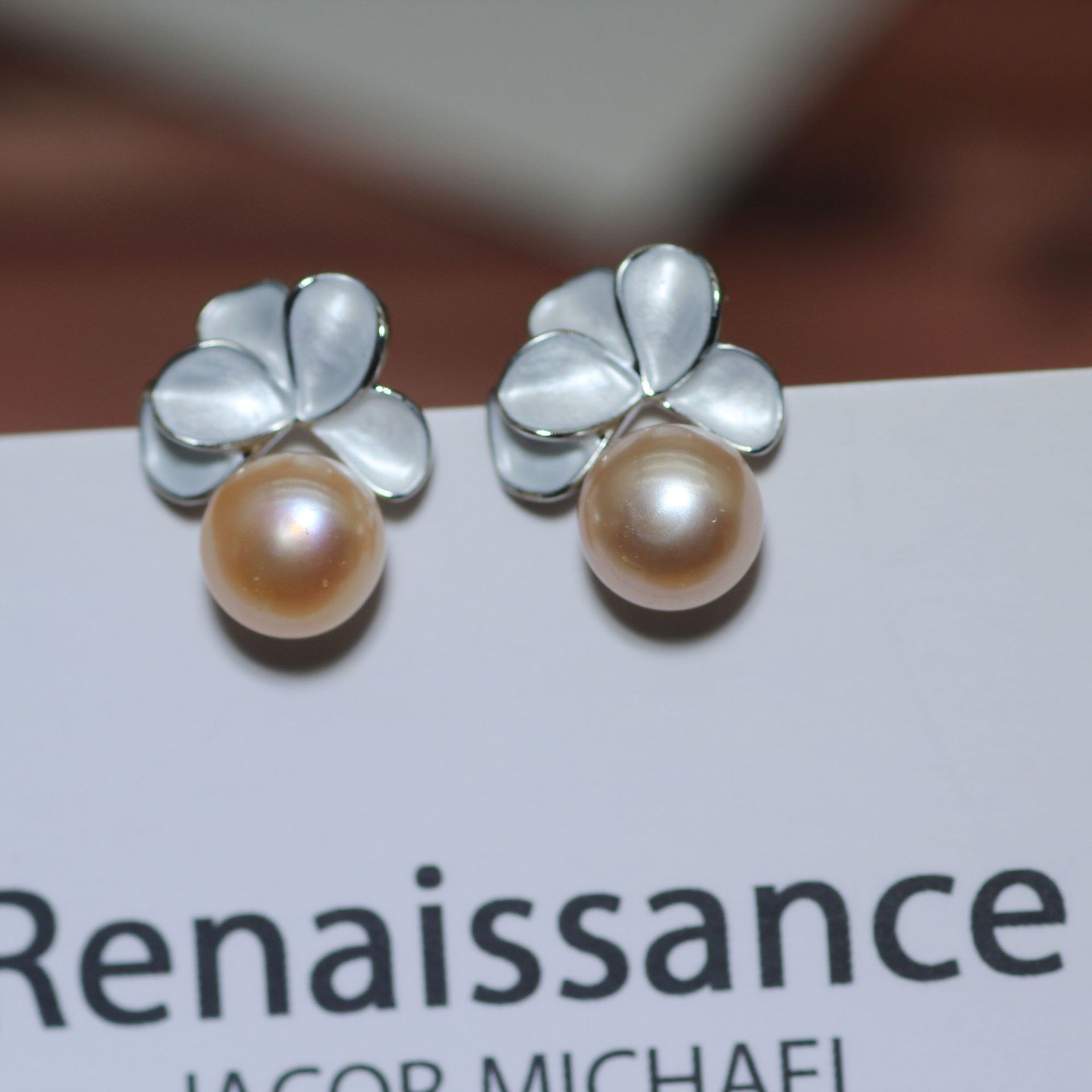 핑크 보라색 진주 (랜덤 헤어)