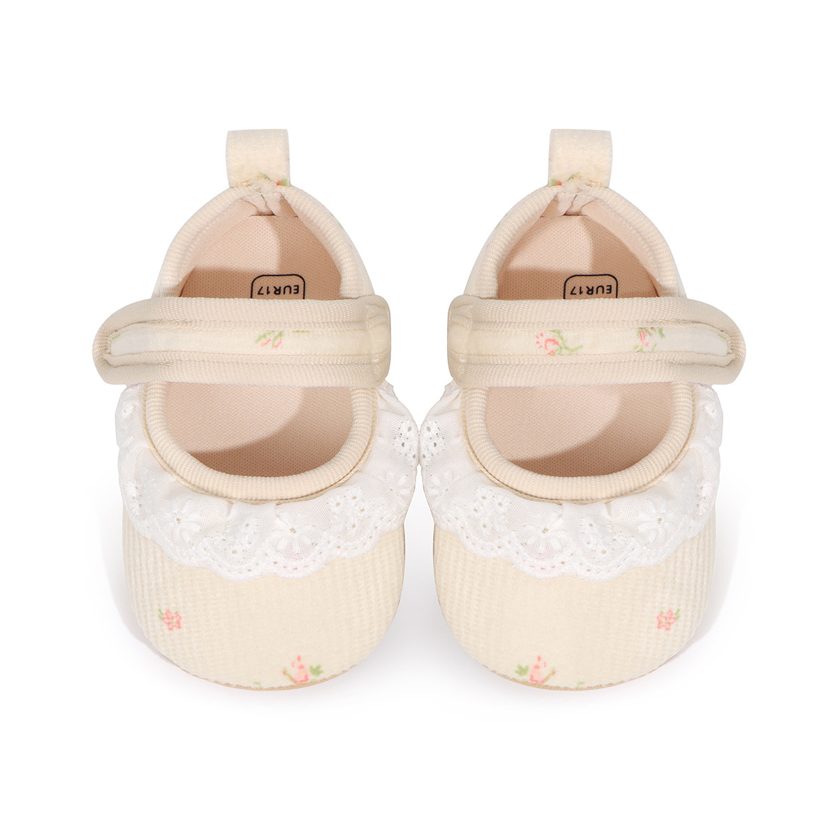 Spring and Autum New One-Year-Old Baby Girl Princess Shoes Soft Sole 6-12 Months Baby Breathable and Comfortable Infant Toddler Shoes