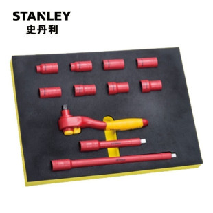 Stanley 11-piece Set of 3.0/8inch Series VDE Insulating Socket Wrench Set STMT77887-23