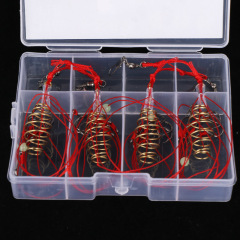 彈簧爆炸鈎伊勢尼魚鈎漁具盒裝防掛底爆炸鈎熒光線釣魚鈎批發