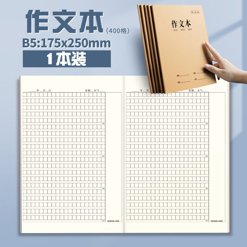 B5 [Composition book-400 squares] 1 copy