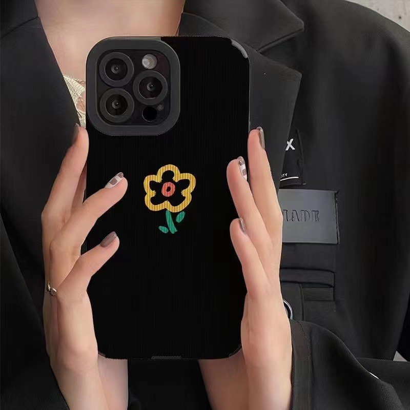 Minimalist Flower Phone Case For Samsung A71 A53 A32 Protective_voghion.com