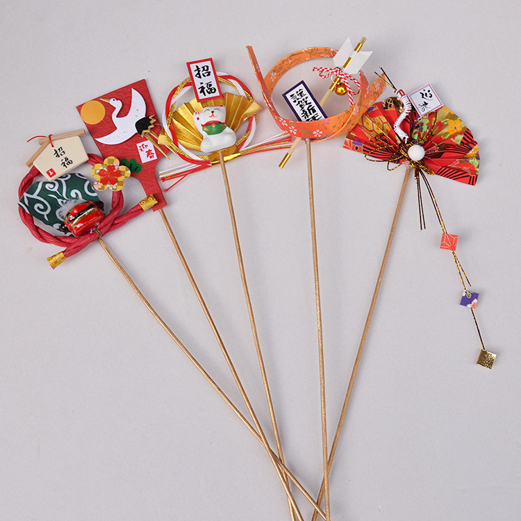 Japanese -style and wind flower arrangement decoration bamboo stick…