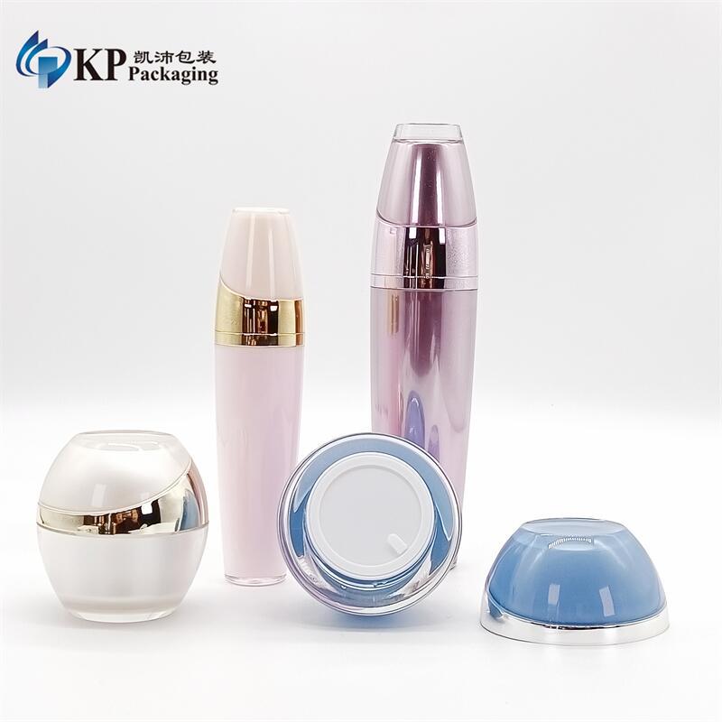 50毫升 飘带椭圆形 双层厚壁乳液瓶 亚克力包材热卖 50ML