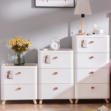 床头收纳柜子抽屉式 塑料卫生间厨房卧室杂物家用置物多层储物柜