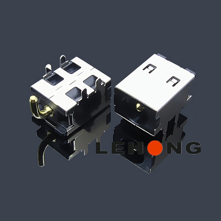 LH-DC-1154-25镀金板上型/DC15A大电流/直流电源母座/DC母座