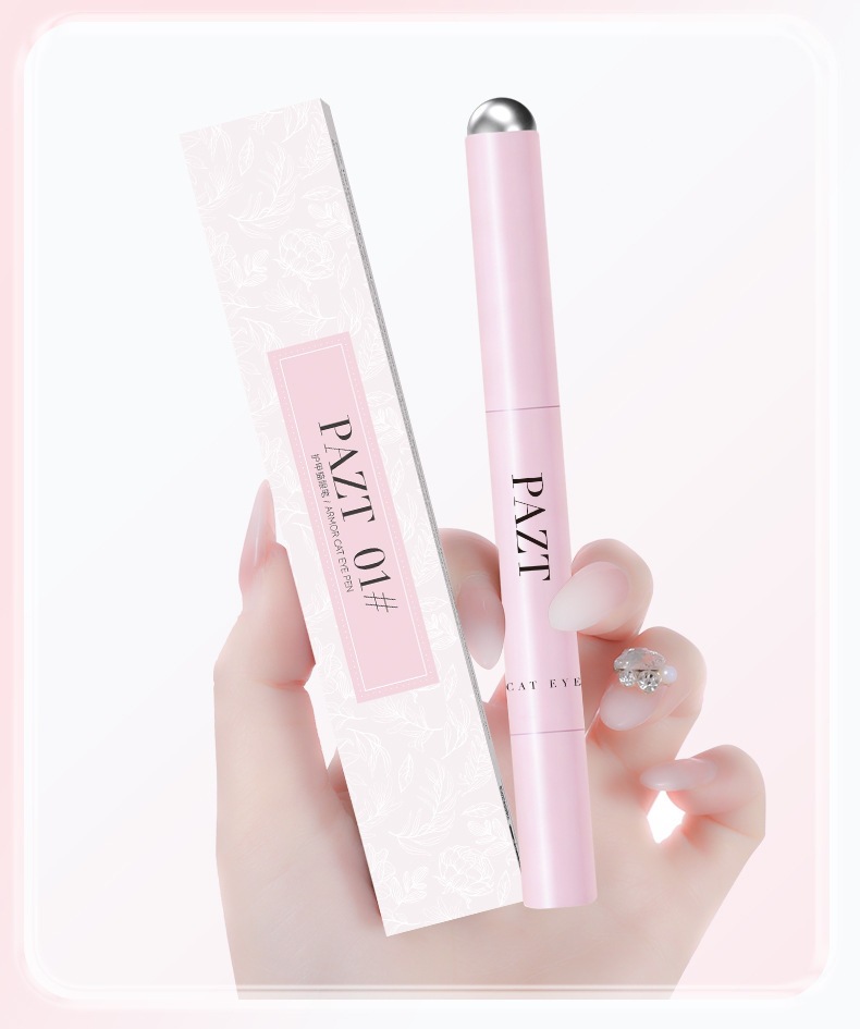 PAZT 3g Cat Eye Nail Pen, Nail Gel Pen for Color Protection, Multi-Effect Glass Bead Cat Eye, Portable, Manufacturer Direct Delivery