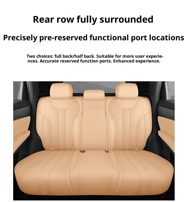 New Model Luxury Car Song Ldm-I Full Leather Car Seat Cushion, Four-Season Overseas Right-Hand Drive Seat Cover, Cross-Border Full-Cover Car Seat Cushion