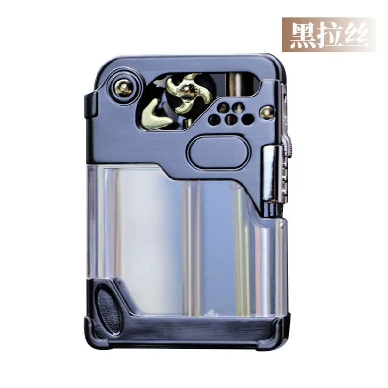 ZORRO佐罗煤油打火机透明油仓赛博机甲风火轮弹射点火高颜值火机|undefined