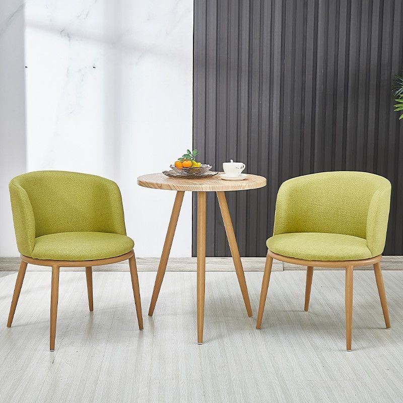 Mesa y silla de madera sólida nórdica, mesa de comedor redonda creativa, mesa de negociación moderna y simple. image 16