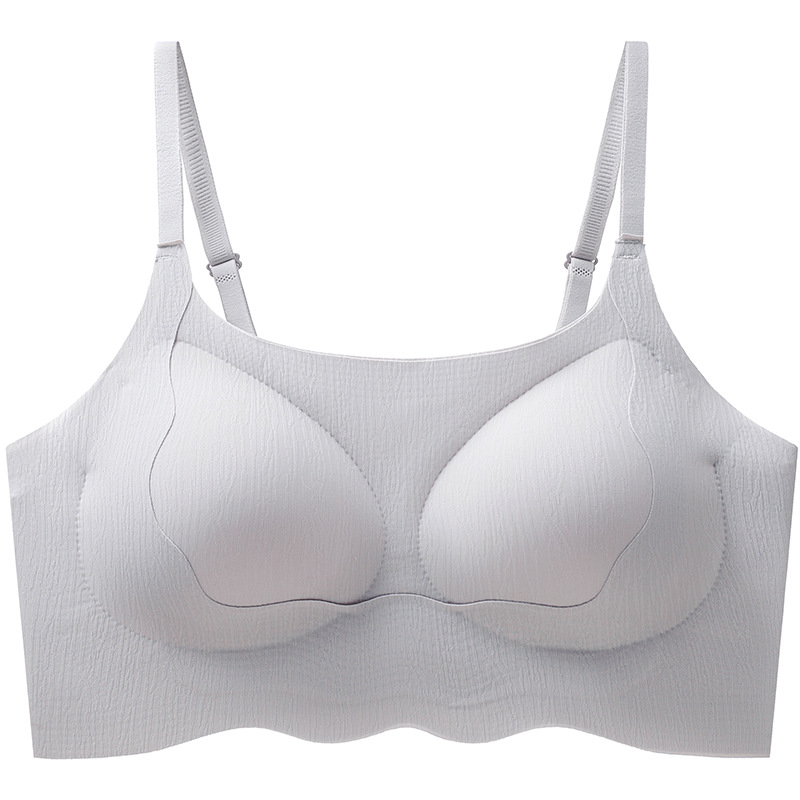 Nueva ropa interior con tirantes y tirantes, copa fija, sin costuras, sin anillo de acero, chaleco, sujetador antiflacidez