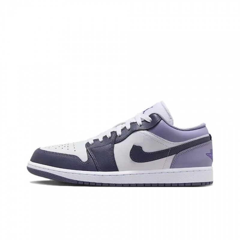 莆田純正 AJ1 ロートップバスケットボールシューズローブラックホワイトグレー AJ スモークグレーブラックトゥスモールパリ男性と女性のカジュアルスニーカー|undefined
