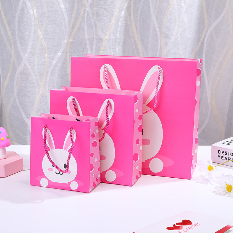 Bolsa de regalo de dibujos animados, ceremonia de apertura para niños, bolsa de papel portátil, bolsa de azúcar de cumpleaños, regalo de devolución, embalaje de regalo a mano