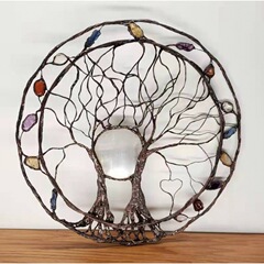 Circle of Life-Metal Tree Wall Art Decor
