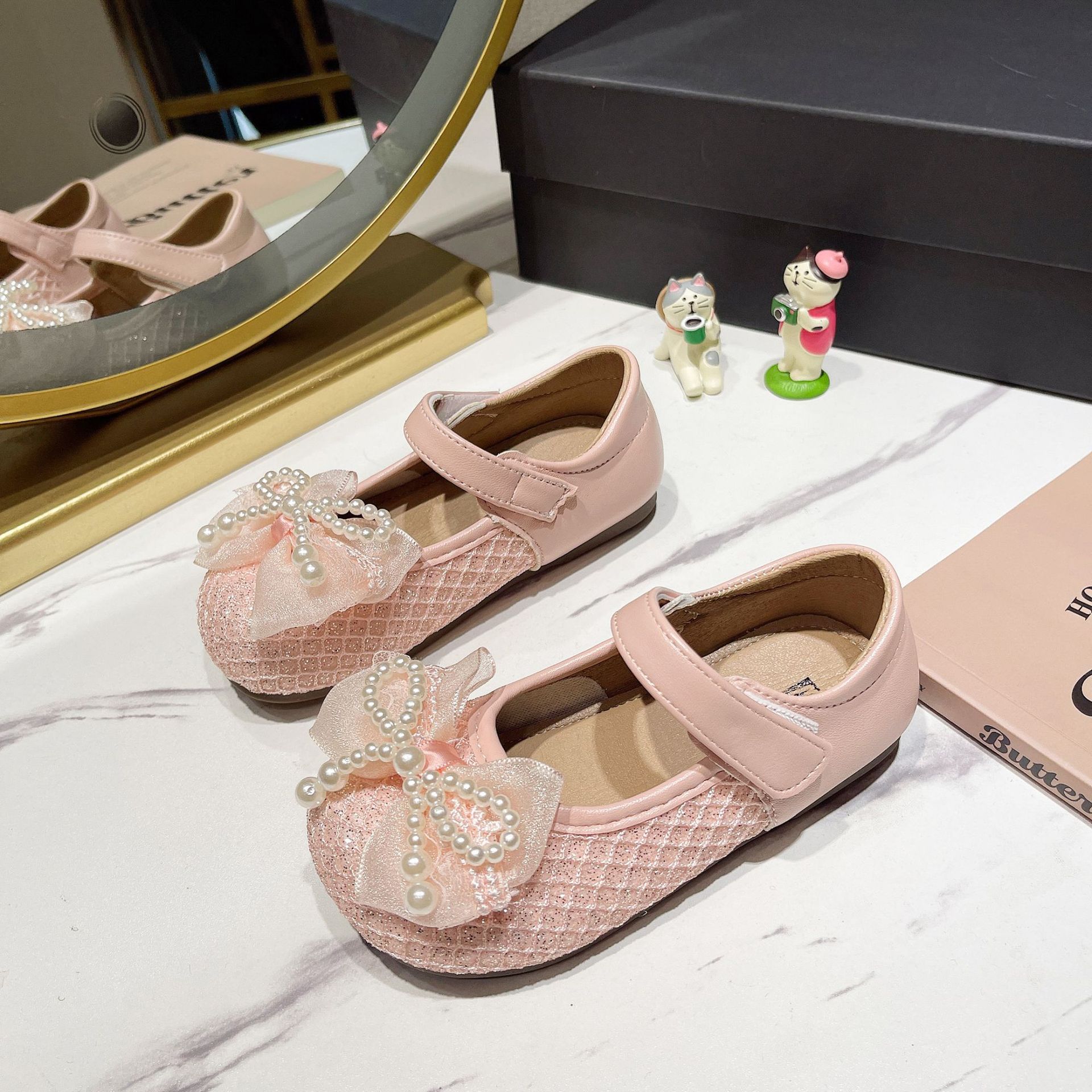 Girls Soft Sole Dress Flats With Non-Slip Sole, Classic Mary Jane Style Shoes For Toddler Girls, Comfortable Ballet Flats For Daily Wear_voghion.com