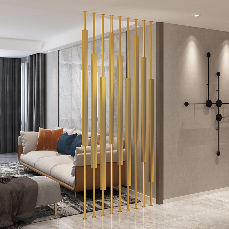 No-drill screen partition for living room, simple modern entrance hallway, dining room, office, hollow decorative design