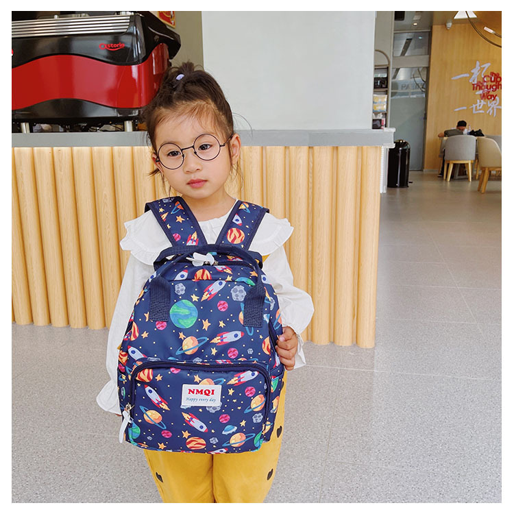 Fashion Children's Cartoon Canvas Large-capacity Printing Dinosaur Pattern Backpack Wholesale Nihaojewelry display picture 14