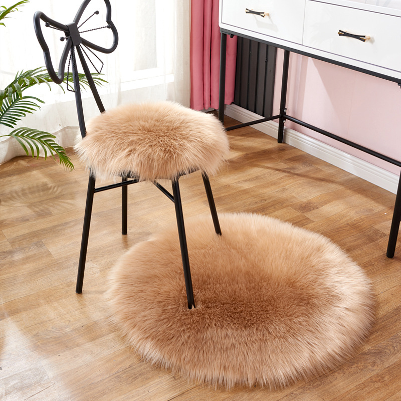 Red plush solid color carpet for bed, pillow with butterfly, sofa, seat, custom-made 8