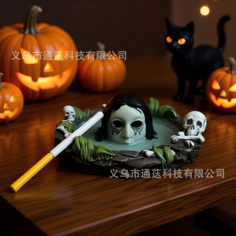 Cross-Border Halloween Resin Ghost Ornaments, Skull Water Ghost Ashtray, Night Light, Desktop Decorations, Crafts Cross-Border Halloween Resin Ghost Ornaments, Skull Water Ghost Ashtray, Night Light, Desktop Decorations, Crafts