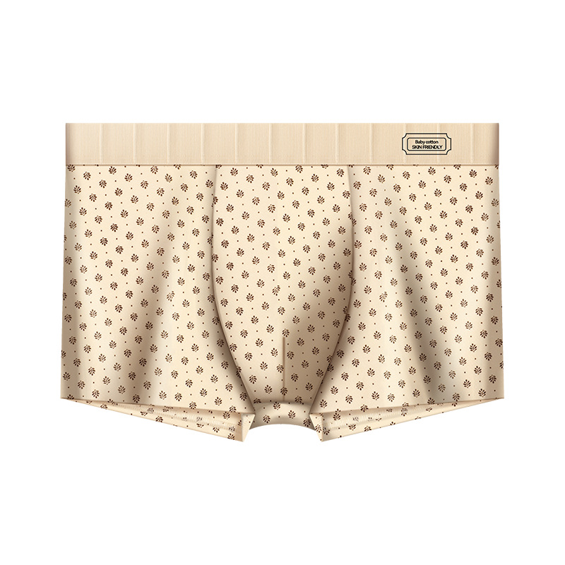 Nuevo otoño y invierno algodón interior de hombre estricado suave y cómodo transpirable 10A antibacteriano pantalones cortos jóvenes