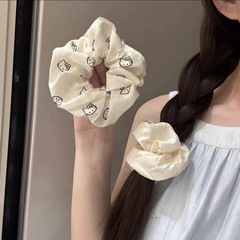 新款韩系猫咪发圈甜美可爱马尾气质大肠头绳简约设计少女发饰发绳
