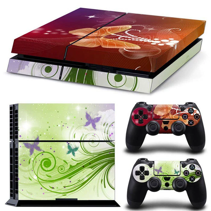 Скины‑наклейки для PS4 — модные мультяшные и стильные дизайны, матовый винил против царапин