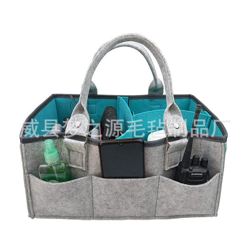 펠트 기저귀 보관 가방 아기 용품 보관 가방 엄마 아웃 운반 가방 공장 도매 펠트 가방