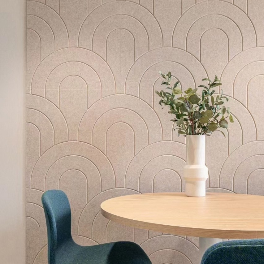 水泥板 一体加工 浮雕阴刻阳刻槽纹造型LOGO雕刻山水名画波浪