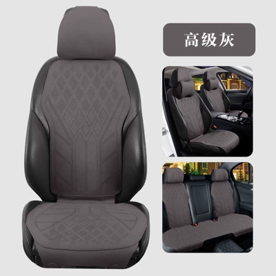 seat cover for summer, Seat cushion, seat cover - five-seater-luxury-version-with-multiple-headrests-meteorite-gray
