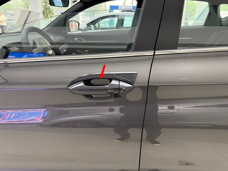 Suitable for Coolray Geely 25 Binyue L front bumper grille trim, rearview mirror, door handle ABS modification sticker M