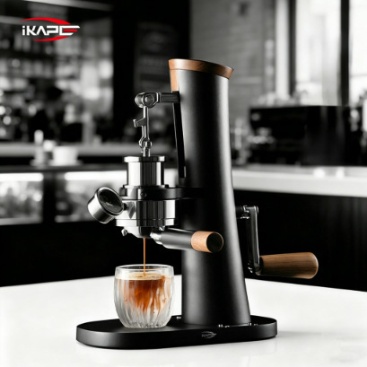 Ikape I9 Manual Coffee Machine Italian Espresso Manual Pressure Control E61 Hand-Cranked Coffee Machine 58mm
