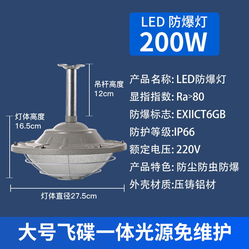 Fuente de luz integrada grande del platillo volador 200W
