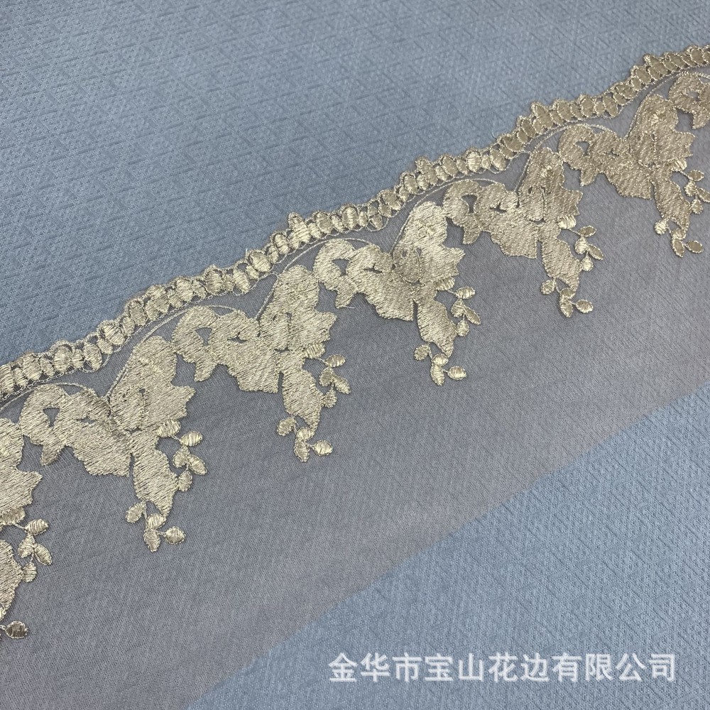 新款网纱蕾丝花边服装辅料女装裙边服饰家居绣花装饰网布现货批发