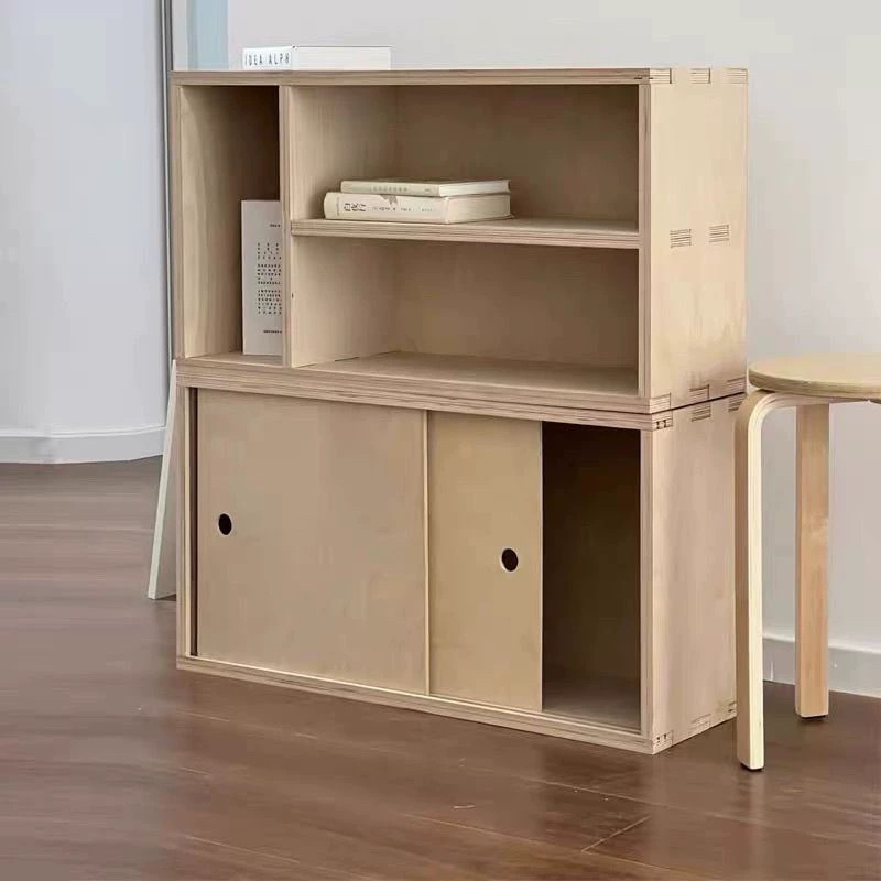 Module Combination Cabinet DIY Antique Style Birch Marine Board Custom Storage Cabinet Sideboard Bookcase Tv Cabinet