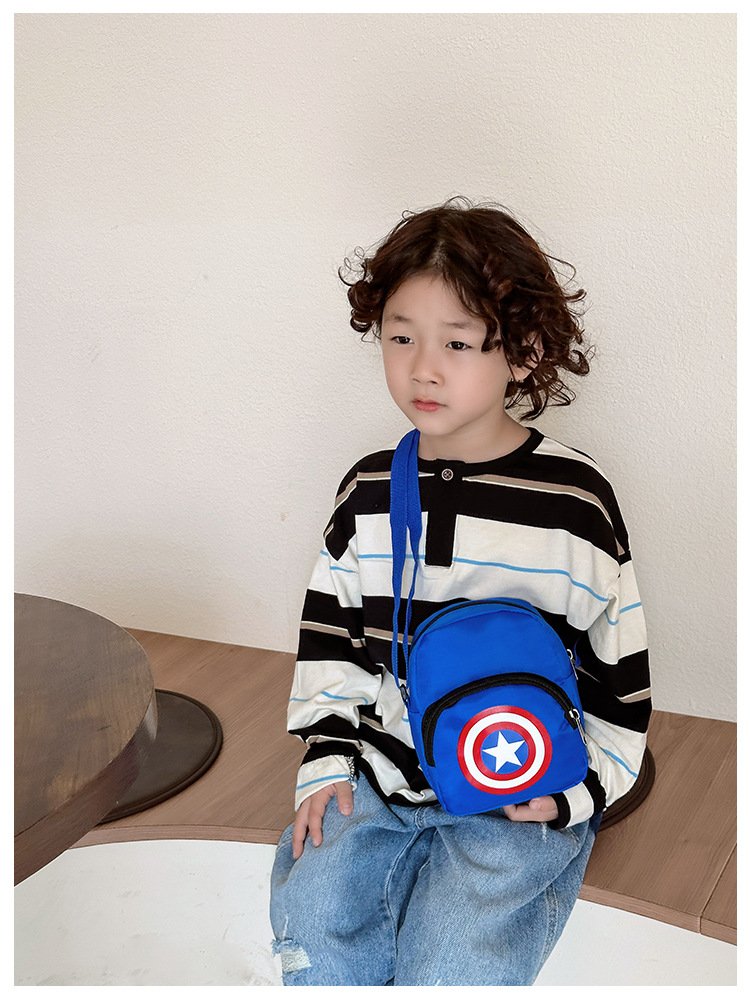 2023 Children's Casual crossbody Bag, New cartoon small crossbody bag for primary school students, portable mobile phone coin purse for boys' Outing undefined