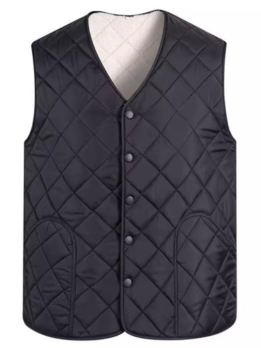 Men's vest, men's velvet, men's horse clip vest, middle-aged father's dress, winter thick warm vest, men's plaid