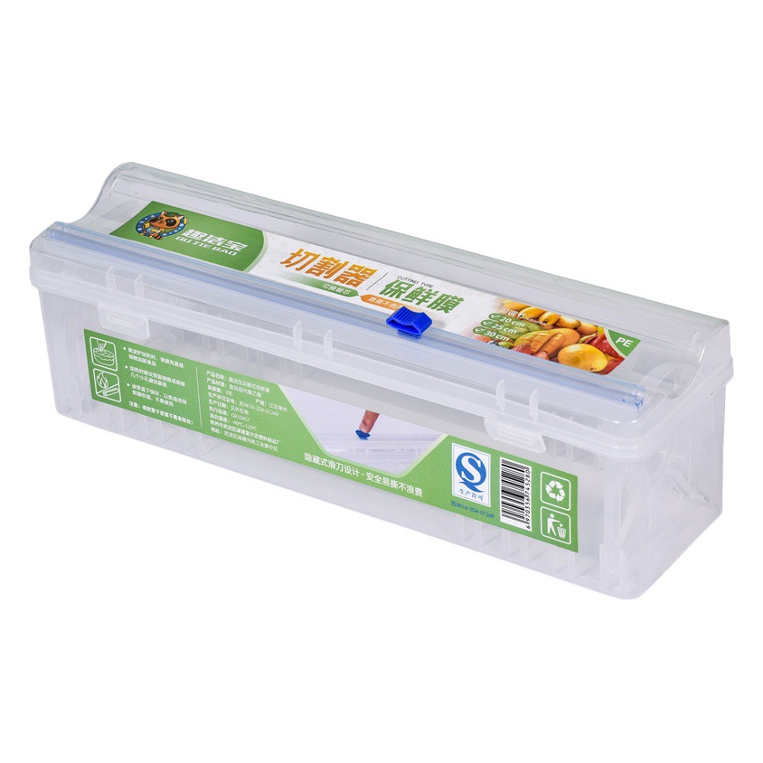 [Fuente de la fábrica] Gran rollo de plástico de alimentos hogar Especial económica PE cuchillo deslizante cortador de película