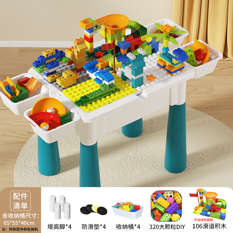 대형 롱 테이블 + 320 입자 + 106 슬라이드