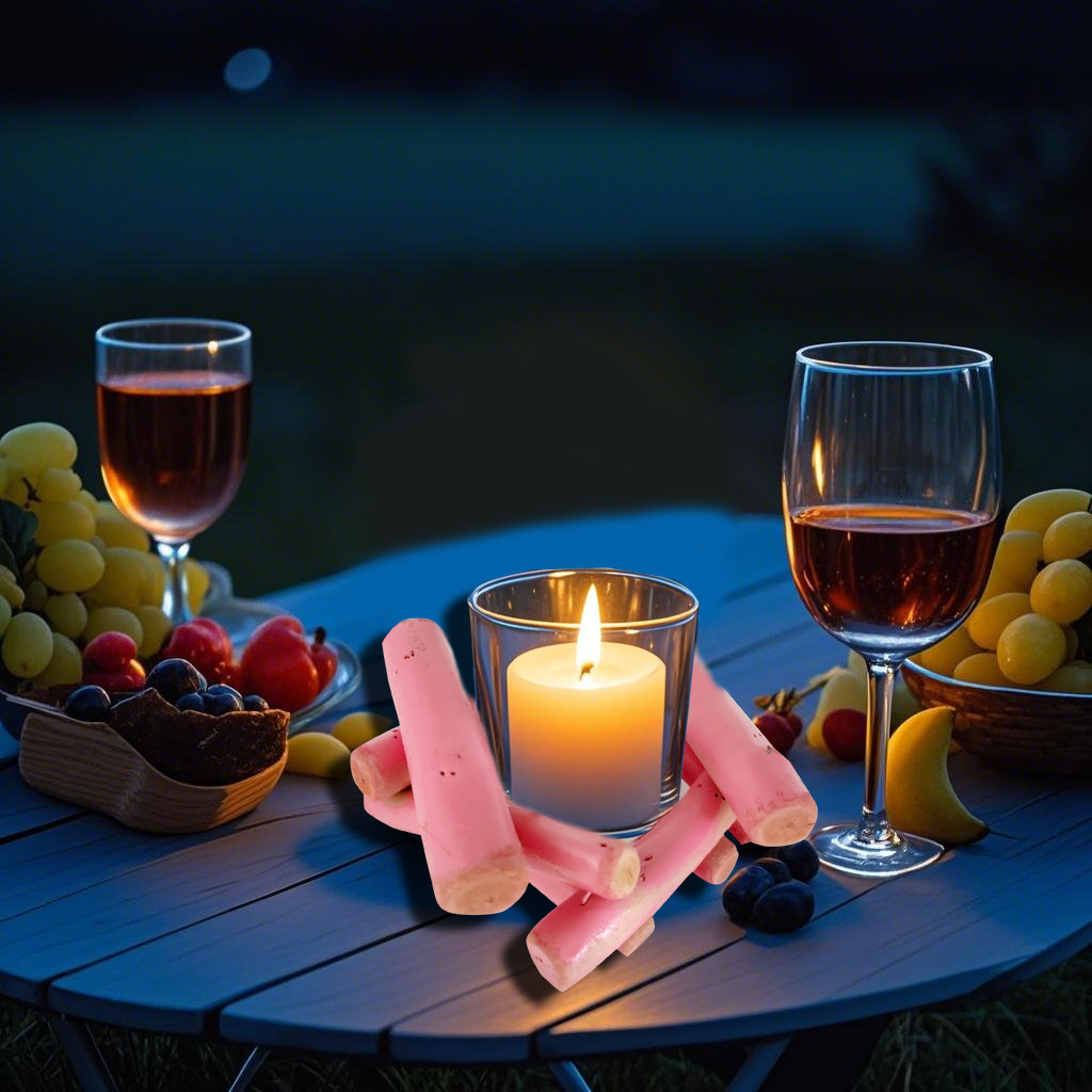 Adornos de decoración de candelabros domésticos transfronterizos con vidrio con velas, cola festiva, decoración del hogar